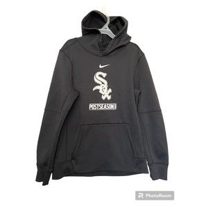 Nike White Sox Post Season hoodie black size youth L 14/16‎